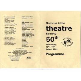Rotorua Little Theatre Society 50th Anniversary [programme]
