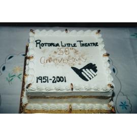 Rotorua Little Theatre 50th Anniversary cake, 2001