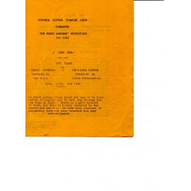 'A Time Duo', Rotorua Little Theatre Society, 1969 [programme]