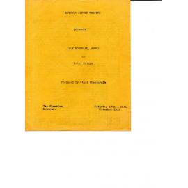 'Look Homeward, Angel', Rotorua Little Theatre Society, 1973 [programme]