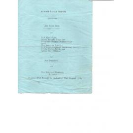 'Old King Cole', Rotorua Little Theatre Society, 1974 [programme]