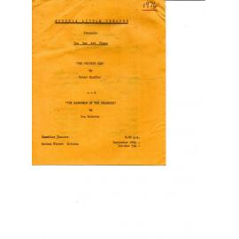 'The Private ear' and 'The Ragwoman of the Shambles', Rotorua Little Theatre Society, 1974 [programme]