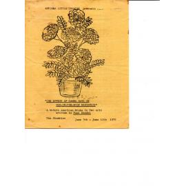 'The Effects of Gamma Rays on Man-in-the-Moon Marigolds', Rotorua Little Theatre Society, 1976 [programme]