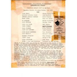 'Night of January', Rotorua Little Theatre Society, 1976 [programme]