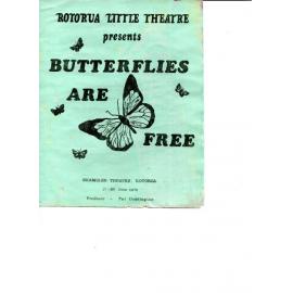 'Butterflies are free', Rotorua Little Theatre Society, 1978 [programme]
