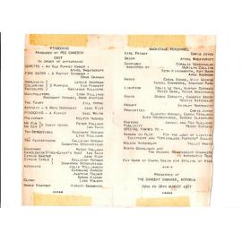 'Pinocchio', Rotorua Little Theatre Society, 1977 [programme]