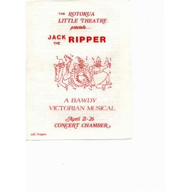 'Jack the Ripper', Rotorua Little Theatre Society, 1980 [programme]