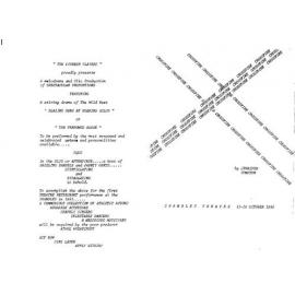 'Crossfire', Rotorua Little Theatre Society, 1980 [programme]