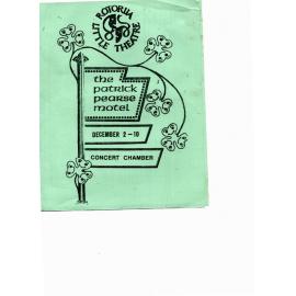 'The Patrick Pearse Motel', Rotorua Little Theatre Society, 1983 [programme]