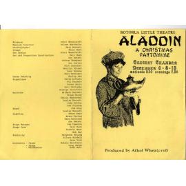 'Aladdin', Rotorua Little Theatre Society, 1986 [programme]