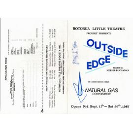 'Outside Edge', Rotorua Little Theatre Society, 1987 [programme]