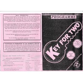 'Key for Two', Rotorua Little Theatre Society, 1994 [programme]