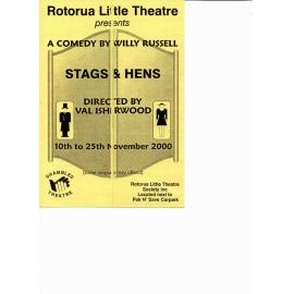 'Stags & Hens', Rotorua Little Theatre Society, 2000 [programme]