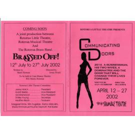 'Communicating Doors', Rotorua Little Theatre Society, 2002