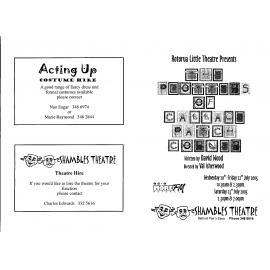 'The Plotters of Cabbage Patch Corner', Rotorua Little Theatre Society, 2005 [programme]