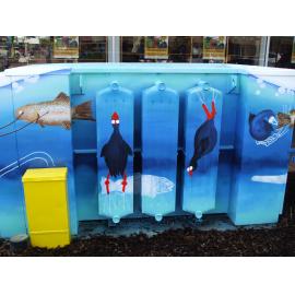 Photograph of a Unison hub stationed at the corner of Eruera and Tutanekai Streets