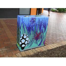 Photograph of a Unison box painted in ca.2017 on the corner of Tutanekai and Pukuatua Streets