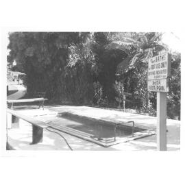 Photograph of a foot pool at Kuirau Park, 1961