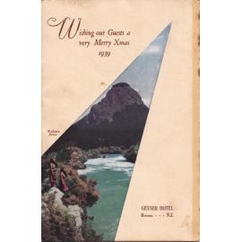 Geyser Hotel Christmas menu