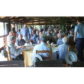 Photograph entitled 'The Lads at NCO's Mess at Plum"