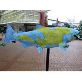 Photograph of "Tiki Tour, Car-tography or Contiki Kiwi" by Bronwen Ropiha, Jill Walker and Sue Stanway