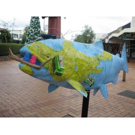 Photograph of  side two of "Tiki Tour, Car-tography or Contiki Kiwi" by Bronwen Ropiha, Jill Walker and Sue Stanway