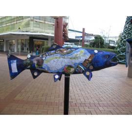 Photograph of side two of "Te Ika a Maui Te Waipounamu" by Kea Street Specialist School