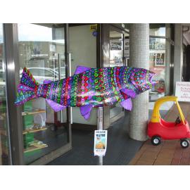 Photograph of side two of "Tribal Trout" by Emily Sims