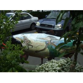 Photograph of side two of "Legends from Rotorua" at The Library Store Cafe