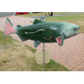 Photograph of "Swimming Dead" at the Rotorua Arts Village