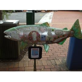 Photograph of unnamed fish in silver and green