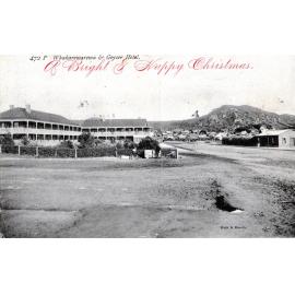 Postcard showing "Whakarewarewa and Geyser Hotel"