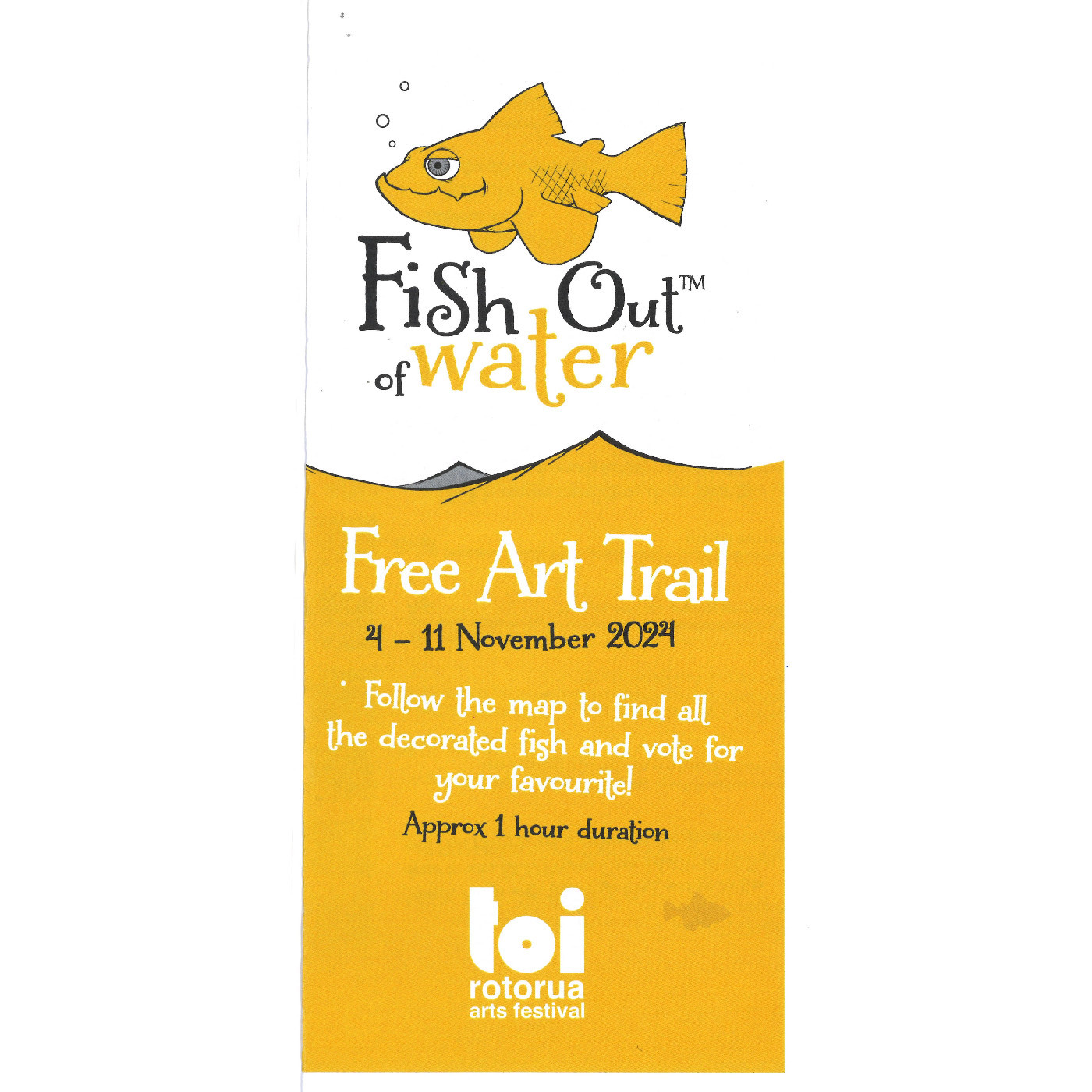 toi Rotorua Arts Festival, Fish out of Water, 2024