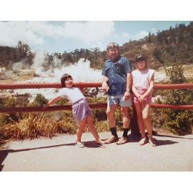 Pōhutu Geyser at the Māori Arts and Crafts Institute, Whakarewarewa, 1982