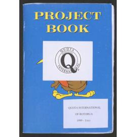 Scrapbook titled "Quota International of Rotorua 1999-2001"