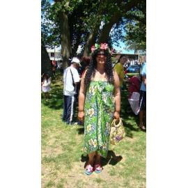 Photograph of library staff dressed for the Rotorua Christmas Parade