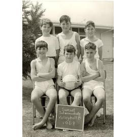 "Sunset Intermediate Volleyball B 1968"