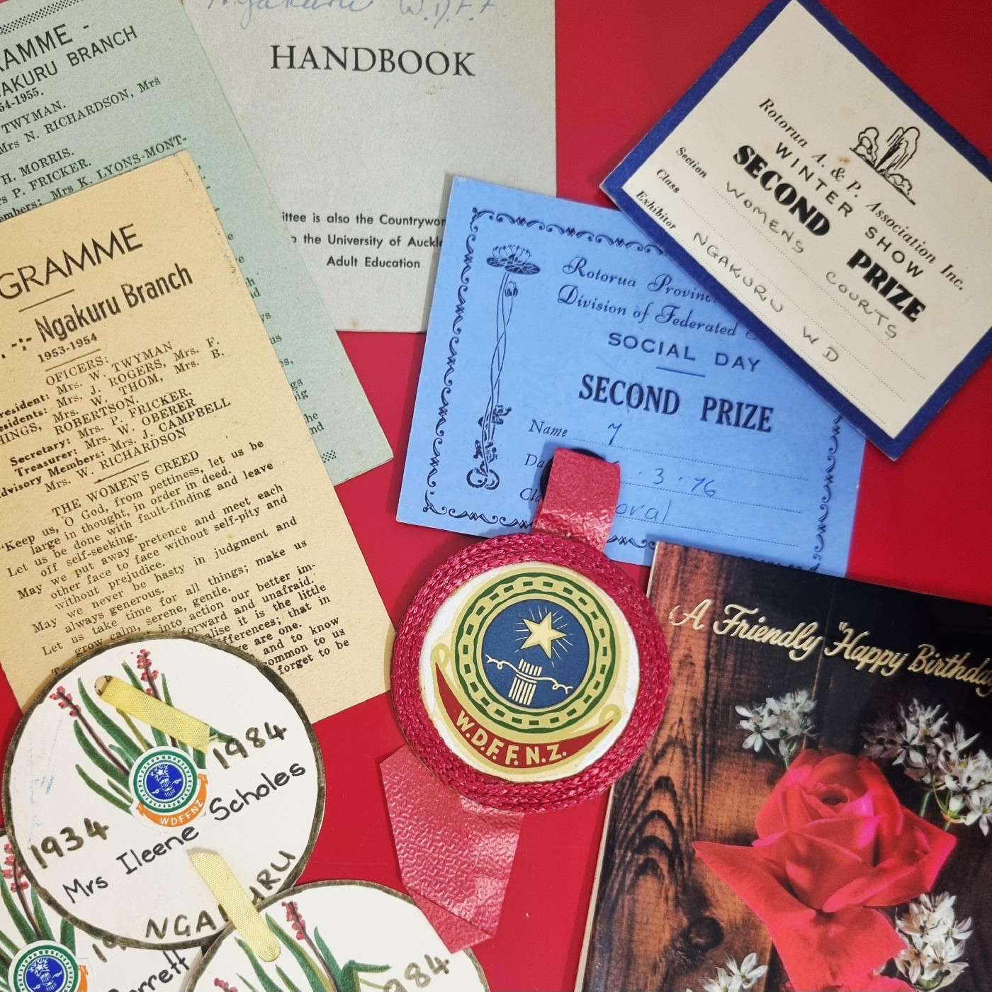 Records of the Ngākuru branch of the Women's Division of Federated Farmers, 1934-2013