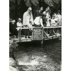 Photograph of Rotary Club of Rotorua members at Rainbow and Fairy Springs, ca.1960s