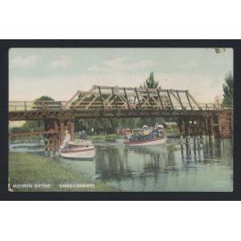 Postcard showing "Mourea Bridge Ohau Channel"