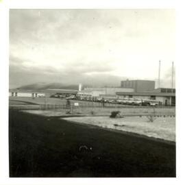 Photograph of the dairy factory, 1968