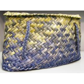 Photograph of a kete donated to the Rotorua Library in 2004