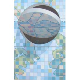 Photograph of a trompe-l'oeil painted by artists John Pugh and Marc Spijkerbosch