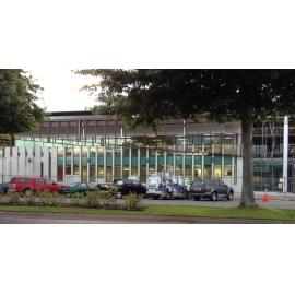 Photograph showing the front of the new Rotorua Police Station