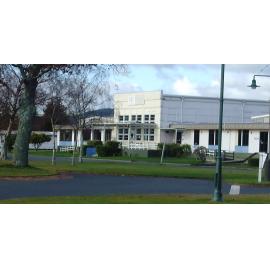 Photograph showing the back of QE Health 