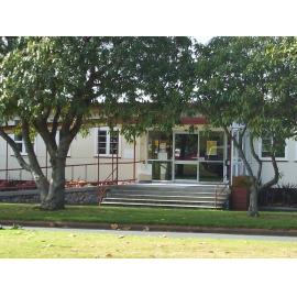 Photograph showing the side entry of QE Health 