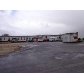 Photograph showing demolished area of the old hospital wards of QE