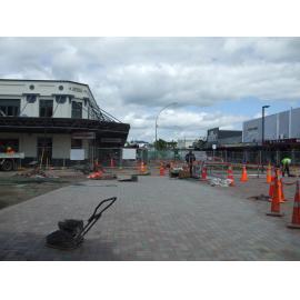 Photograph showing the former City Focus area being remodelled, becomes Te Manawa 