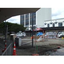 Photograph showing the former City Focus area being remodelled, becomes Te Manawa 