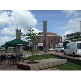 Photograph showing the former City Focus area being remodelled, becomes Te Manawa 